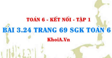 Bài 3.24 trang 69 SGK Toán 6 tập 1 Kết nối tri thức